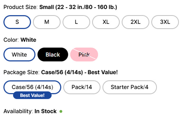 NorthShore's Auto-Ship Step 2 with screenshot of product selections