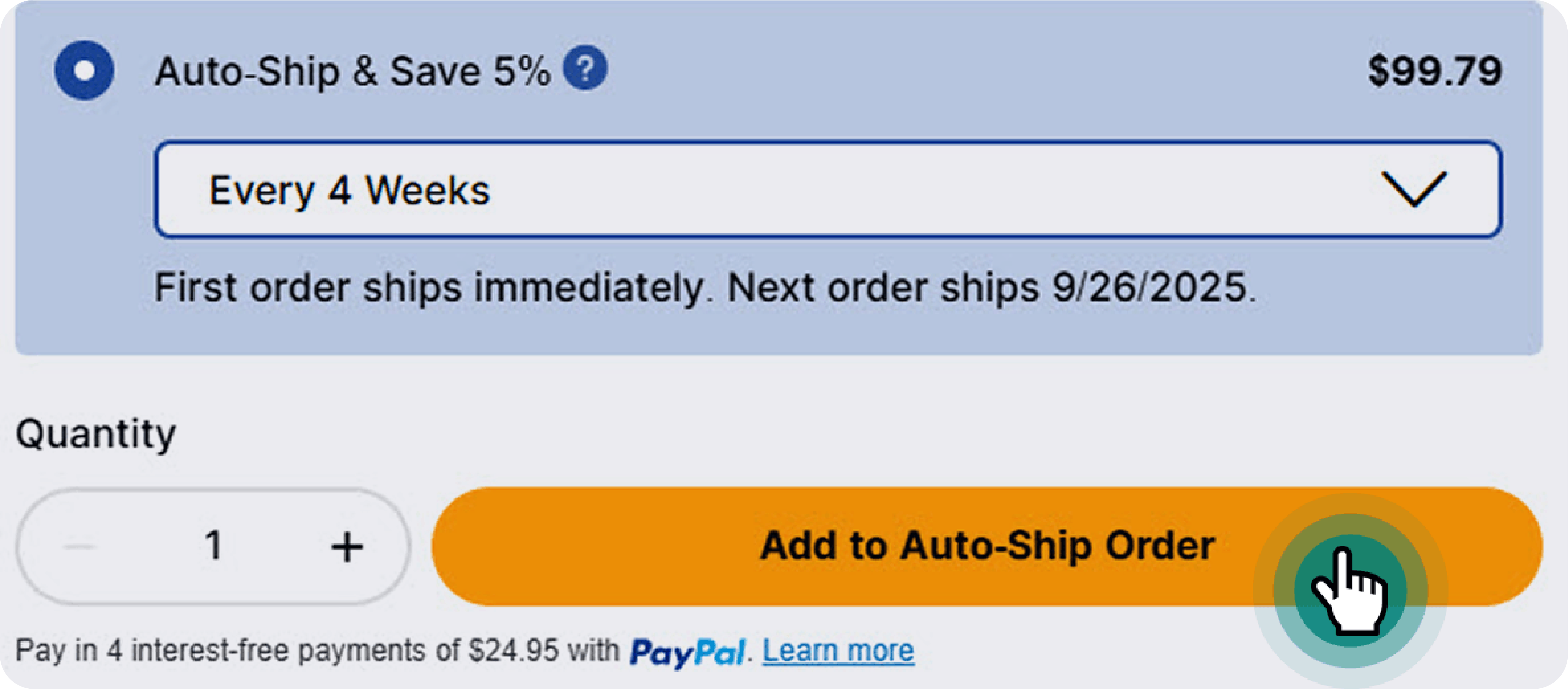 Auto-Ship Screenshot